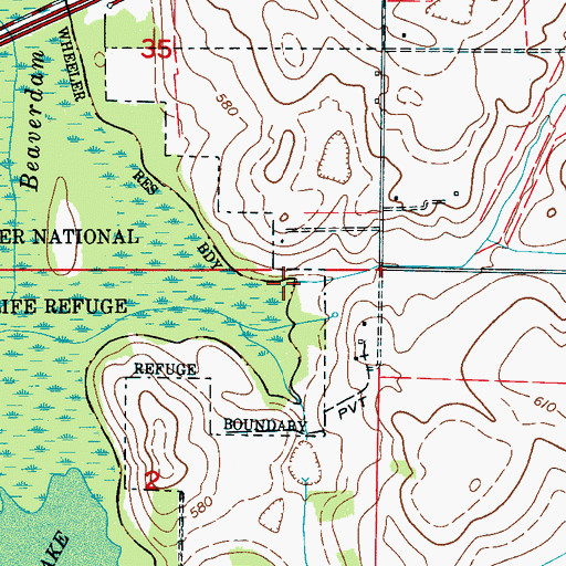 Topographic Map of Withers Spring Branch, AL