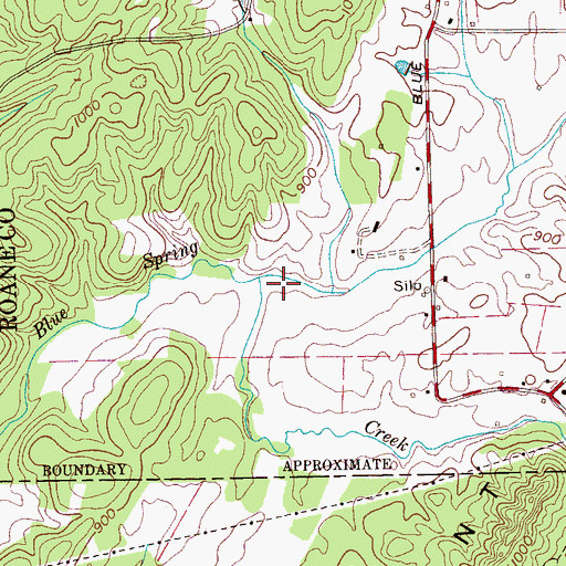 Topographic Map of Paint Rock Valley, TN