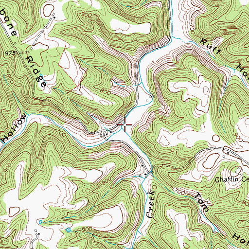 Topographic Map of Petty Hollow, TN