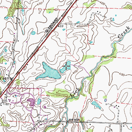 Topographic Map of Shoof Lake, TN