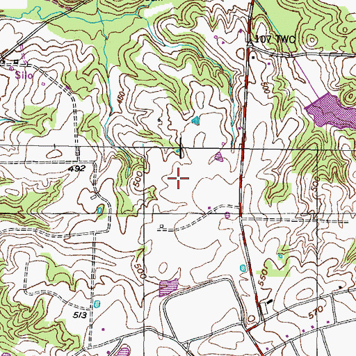 Topographic Map of H C Spinks Company Lake Dam, TN