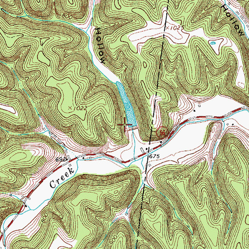 Topographic Map of Jennings Creek Watershed Dam Number Sixteen, TN