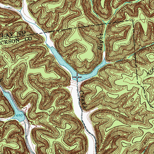 Topographic Map of Lake Number Five, TN
