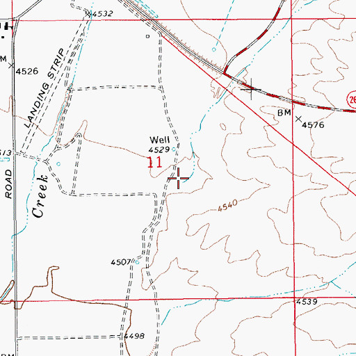 Topographic Map of Big Creek, AZ