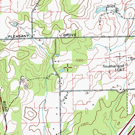 Topographic Map of McManus Mine, TN