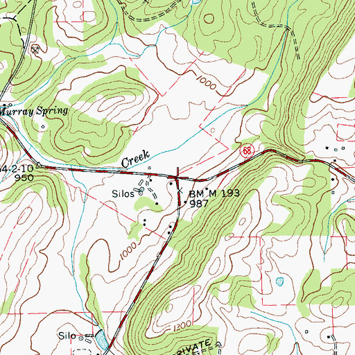 Topographic Map of Prigmore, TN