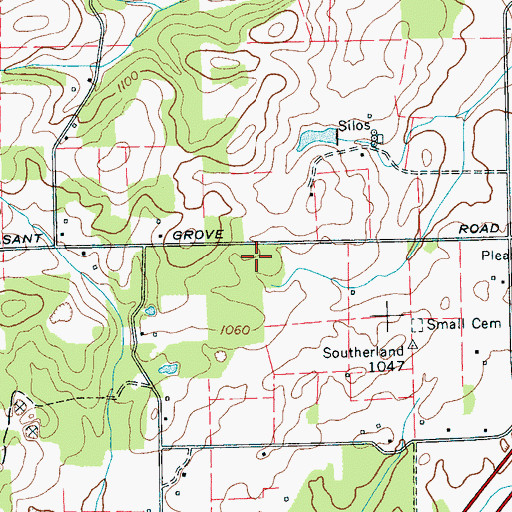 Topographic Map of Webb Mine, TN