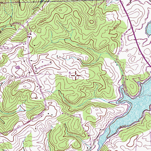 Topographic Map of Briar Ridge, TN