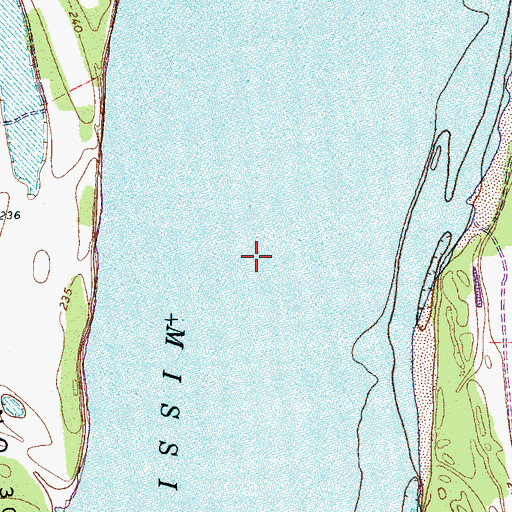 Topographic Map of Plum Point Bend, TN