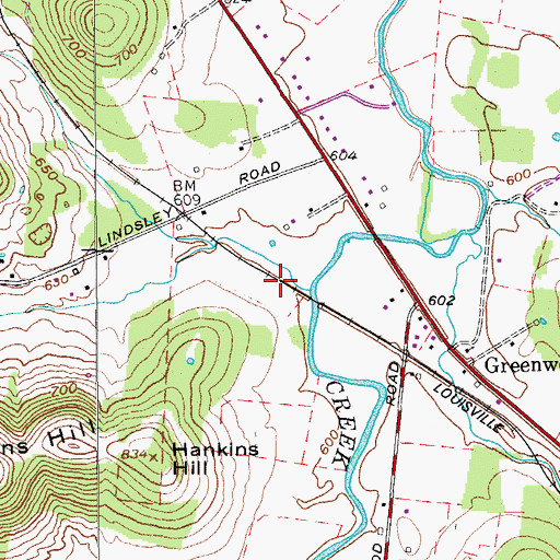 Topographic Map of Spring Creek (historical), TN