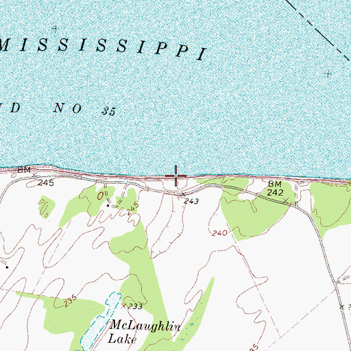 Topographic Map of Dixon Landing, TN