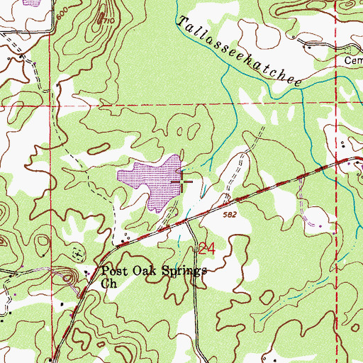 Topographic Map of Edward Dam, AL