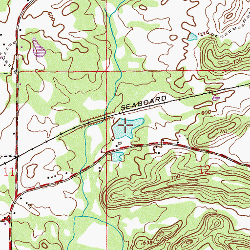 Topographic Map of Patterson Lake, AL