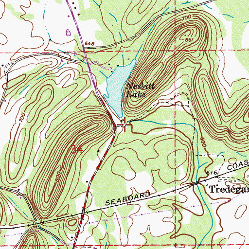 Topographic Map of Gray Dam, AL