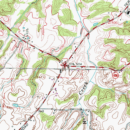 Topographic Map of Holmes Store (historical), TN