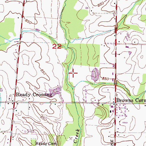 Topographic Map of Randall Mullins Lake, AL