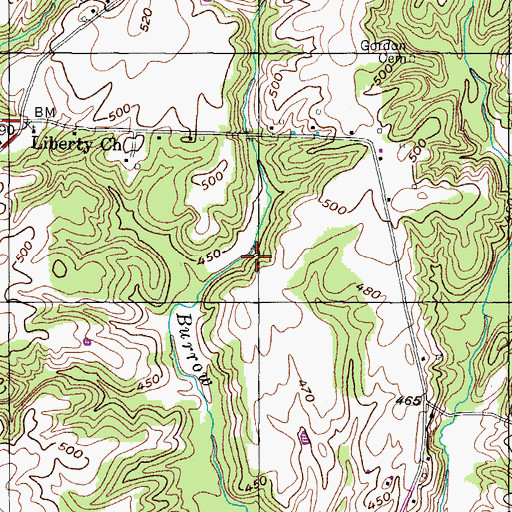 Topographic Map of District 9 (historical), TN