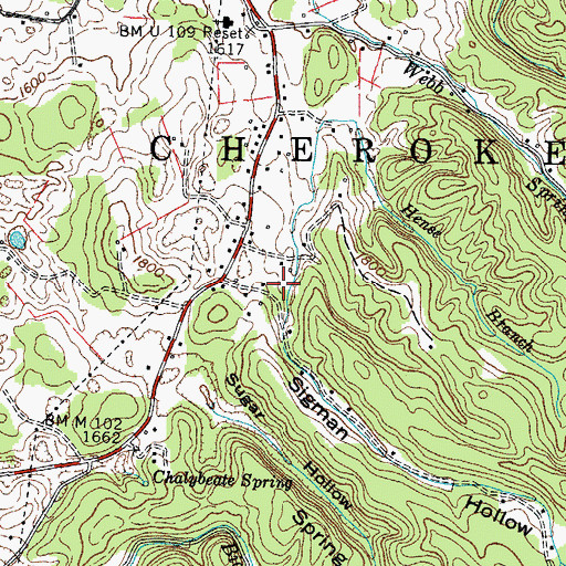 Topographic Map of Sigman Hollow, TN