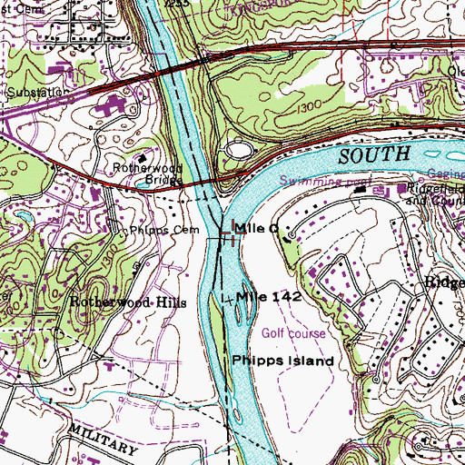 Topographic Map of South Fork Holston River, TN