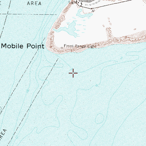 Topographic Map of Southeast Shoal, AL