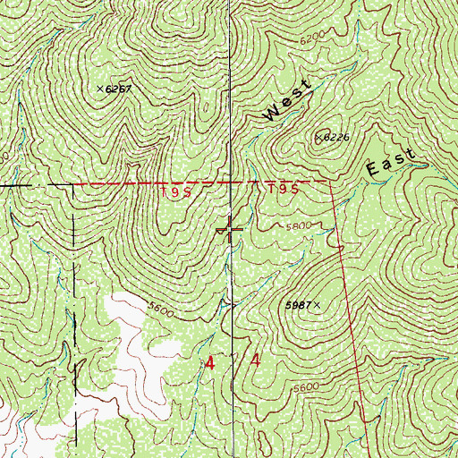 Topographic Map of West Babcock Canyon, AZ
