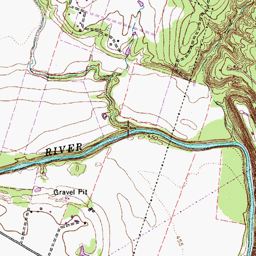 Topographic Map of Fryers Creek, TX