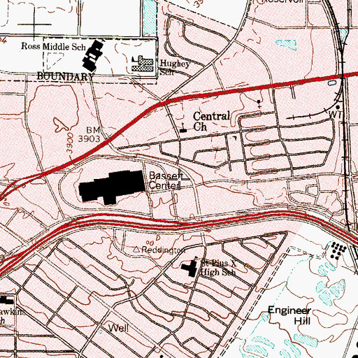 Topographic Map of Hag Hill, TX