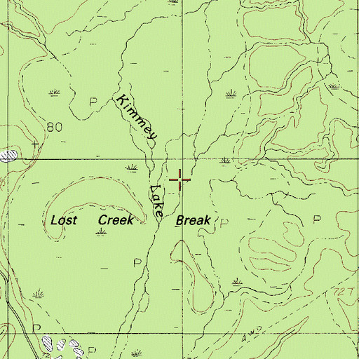 Topographic Map of Kimmey Lake Slough, TX