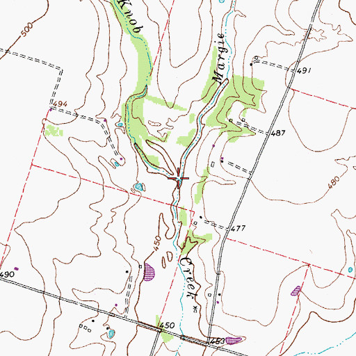 Topographic Map of Margie Lou Branch, TX