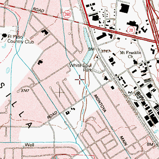 Topographic Map of Montoya Main Lateral, TX