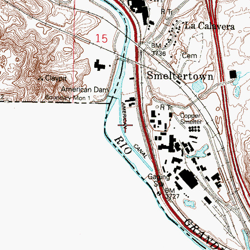 Topographic Map of San Jose Church, TX