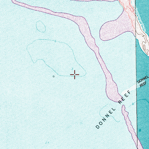 Topographic Map of La Quinta Island, TX