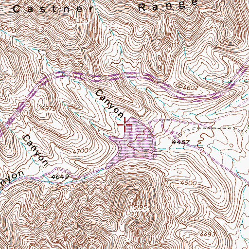 Topographic Map of Oak Tree Canyon, TX