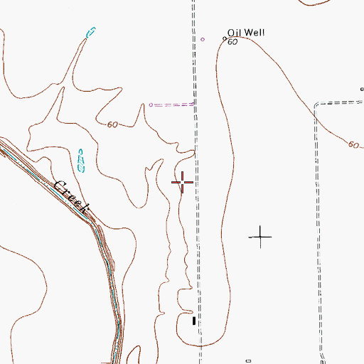 Topographic Map of KROB-FM (Robstown), TX
