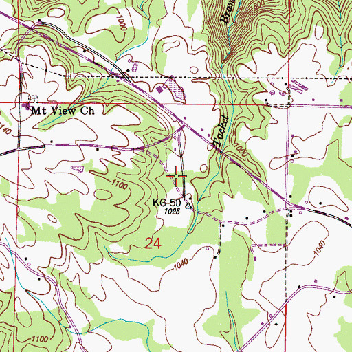 Topographic Map of Flat Rock School (historical), AL