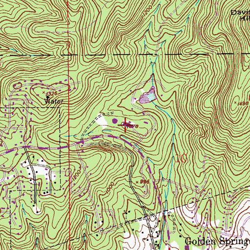 Topographic Map of Anniston Academy, AL
