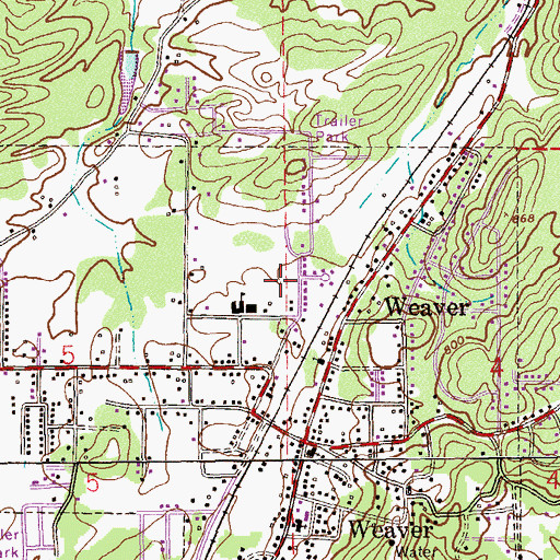 Topographic Map of Askew Field, AL