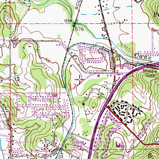 Topographic Map of Covenant Presbyterian Church, AL