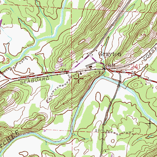 Topographic Map of Ebenezer Baptist Church, AL