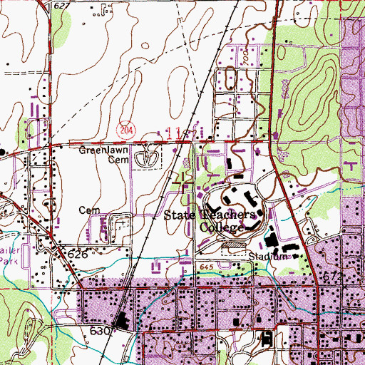 Topographic Map of John Pelham Monument, AL