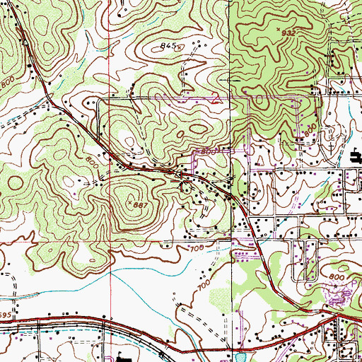 Topographic Map of Mount Limited Church, AL
