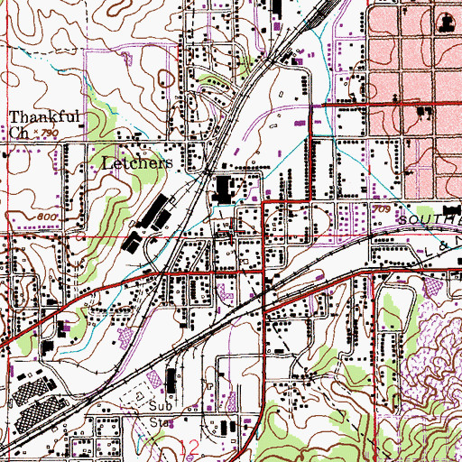 Topographic Map of Parkwin Avenue Methodist Church, AL