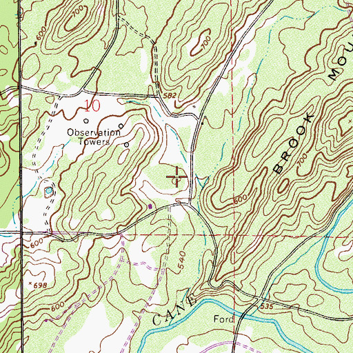 Topographic Map of Zula (historical), AL