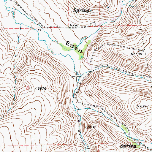 Topographic Map of Sheeppen Creek, UT