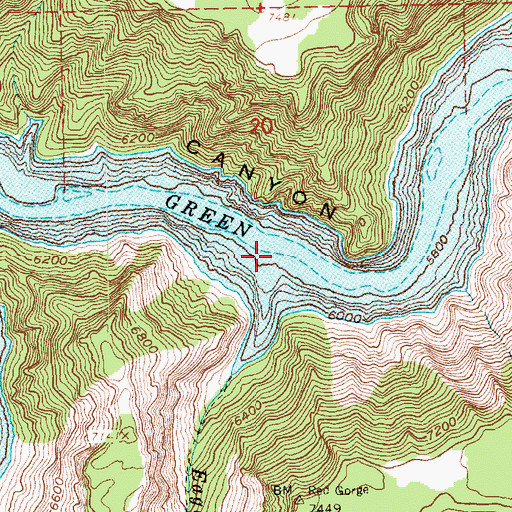 Topographic Map of Eagle Creek, UT