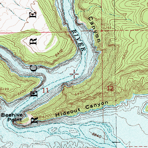 Topographic Map of Kingfisher Canyon, UT