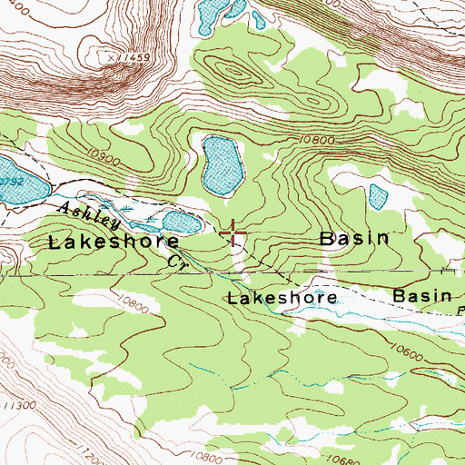 Topographic Map of Lakeshore Basin, UT