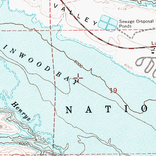 Topographic Map of Linwood Bay, UT