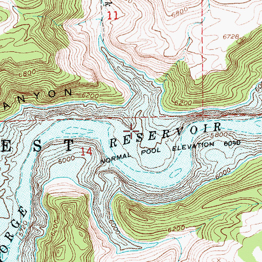 Topographic Map of North Skull Creek, UT