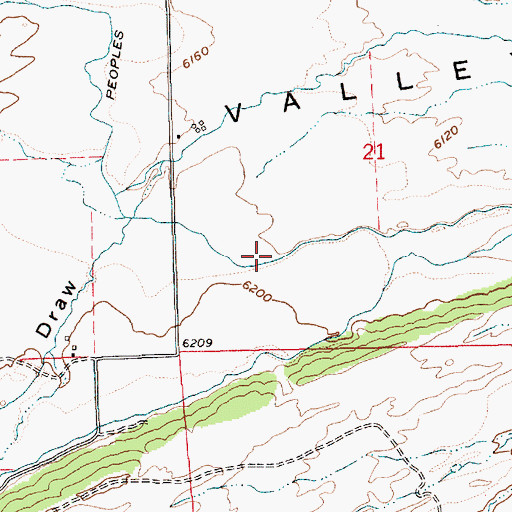 Topographic Map of Peoples Canal, UT